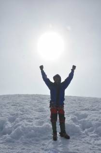 A mais de 6.300 metros de altitude, no cume do Chimborazo, no Equador